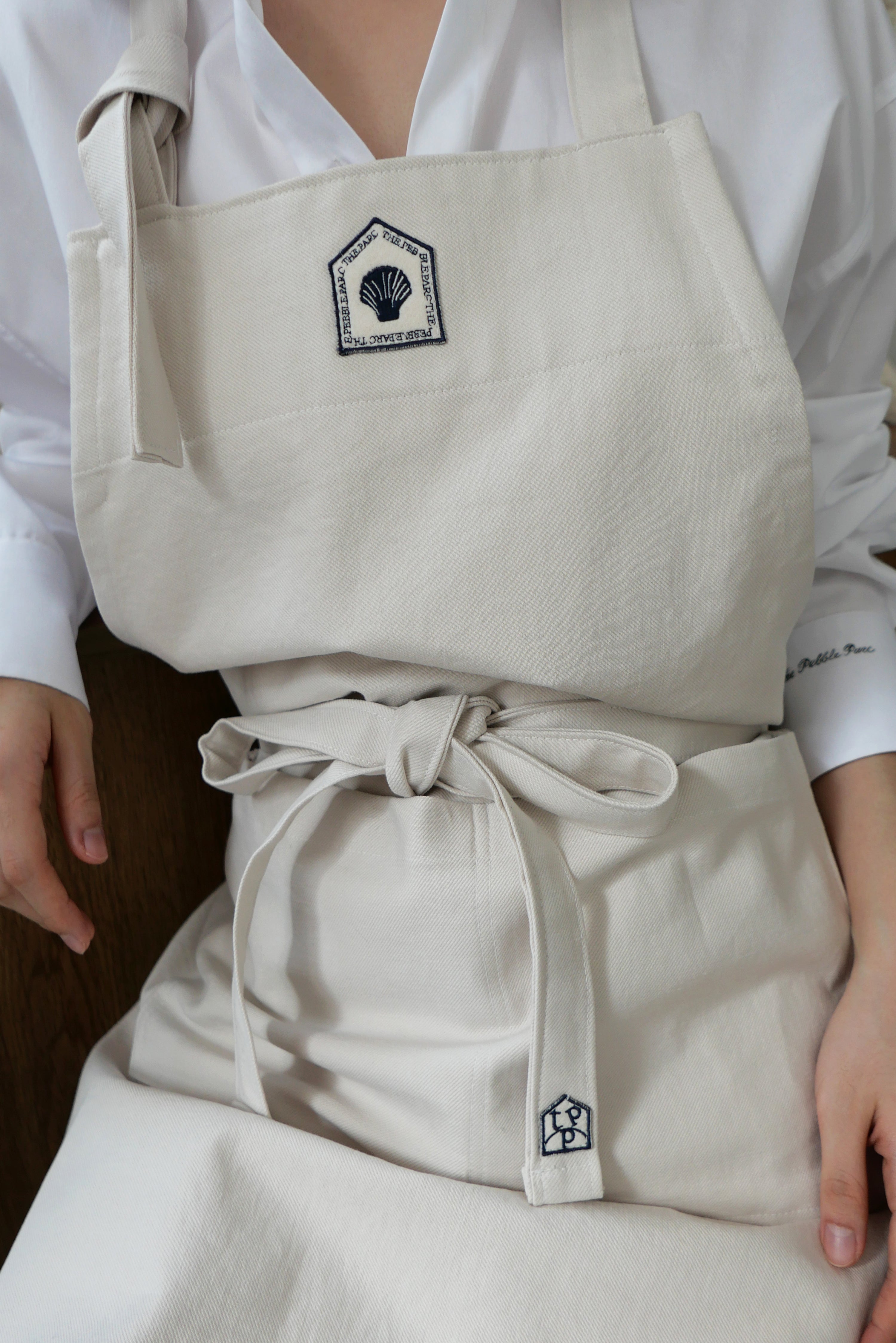 Shell We Cook Apron - Natural Ivory